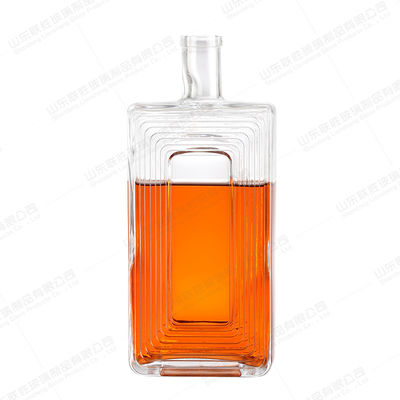 quality Glasflessen voor dranken Gepersonaliseerde kleur Tequila Rum Gin Flessen factory