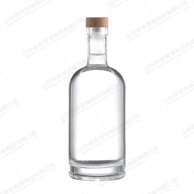quality 350 ml 500 ml 700 ml 1000 ml glazen wijnfles met glazen kraag gezonde loodvrije fles factory